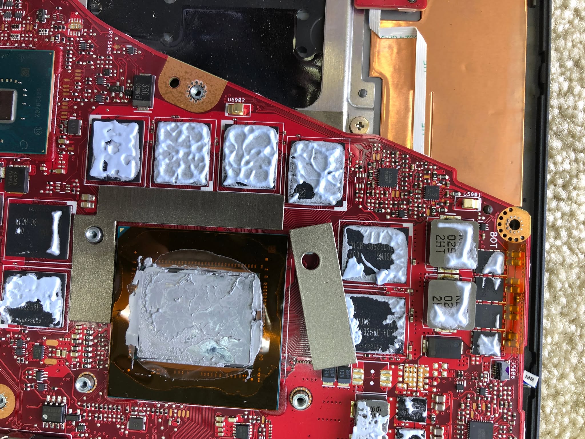 Mantenimiento de refrigeración en un portátil gamer